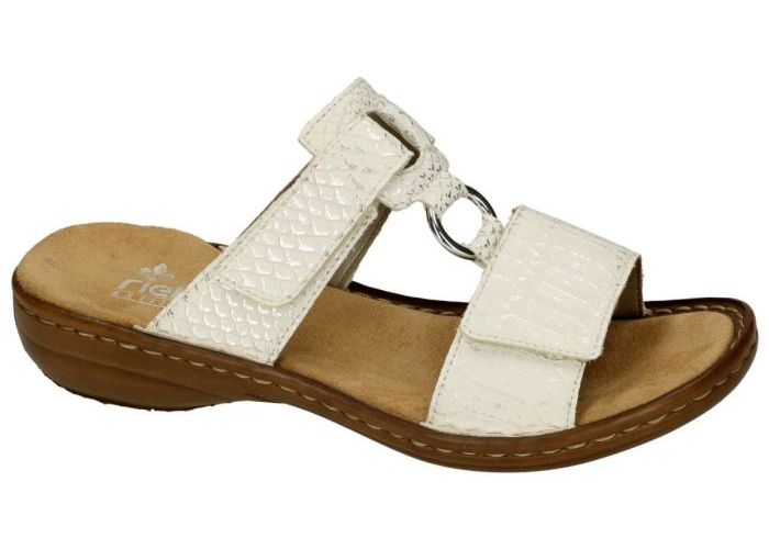 Rieker 608P9-80 slippers & muiltjes off-white/ecru/parel