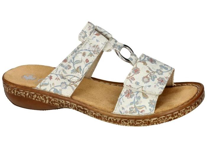 Rieker 628P9-91 slippers & muiltjes off-white-crÈme-ivoorkleur