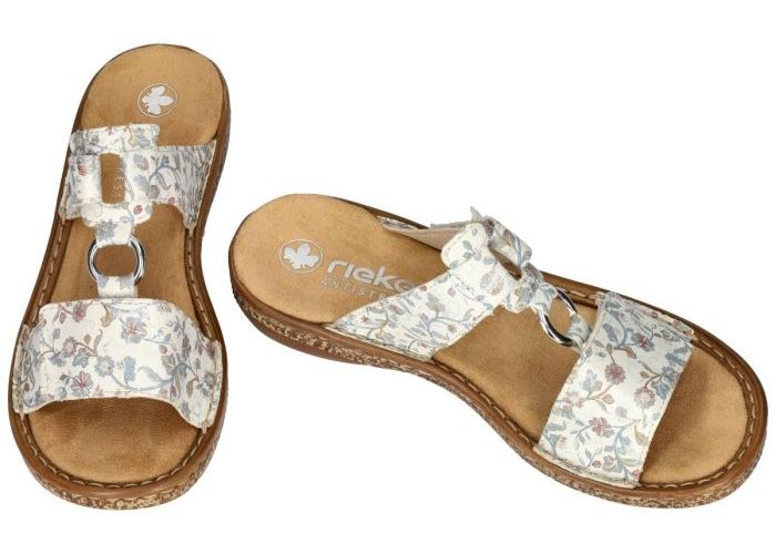 Rieker 628P9-91 slippers & muiltjes off-white-crÈme-ivoorkleur