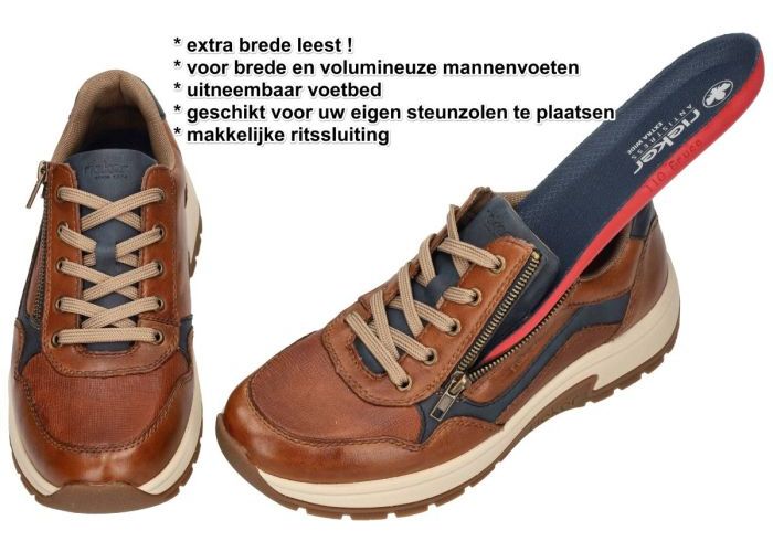 Rieker 11001-22 sneakers cognac/caramel