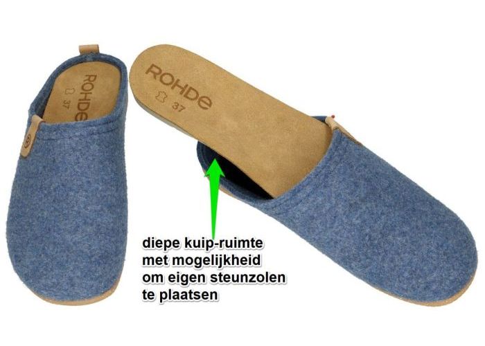 Rohde 6860 TIVOLI-D pantoffels blauw