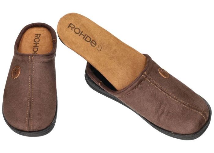 Rohde 7144 Asiago pantoffels & slippers bruin donker