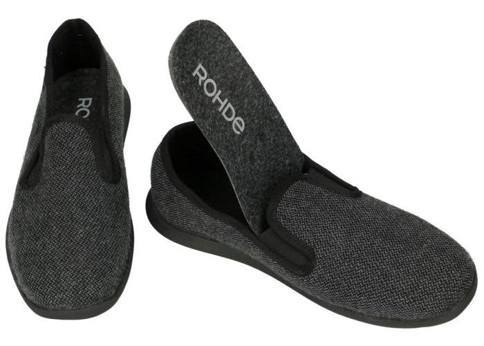 Rohde 6985 FERMO pantoffels & slippers grijs  donker