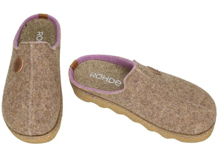 Rohde 6120 FOGGIA-D pantoffels taupe