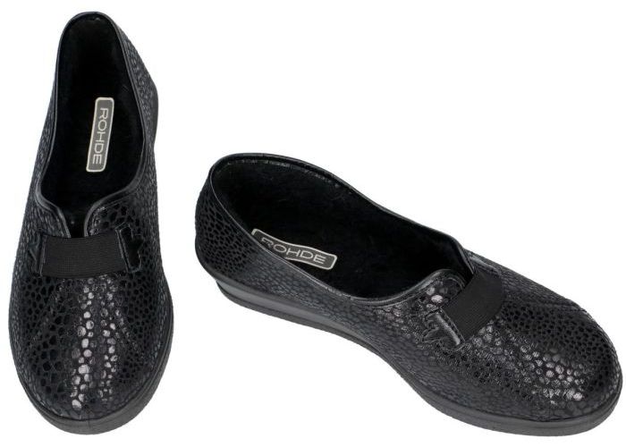 Rohde 2537-90 SALO pantoffels zwart