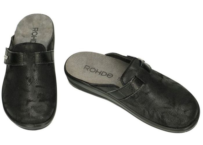 Rohde 6165 CATANIA G pantoffels zwart