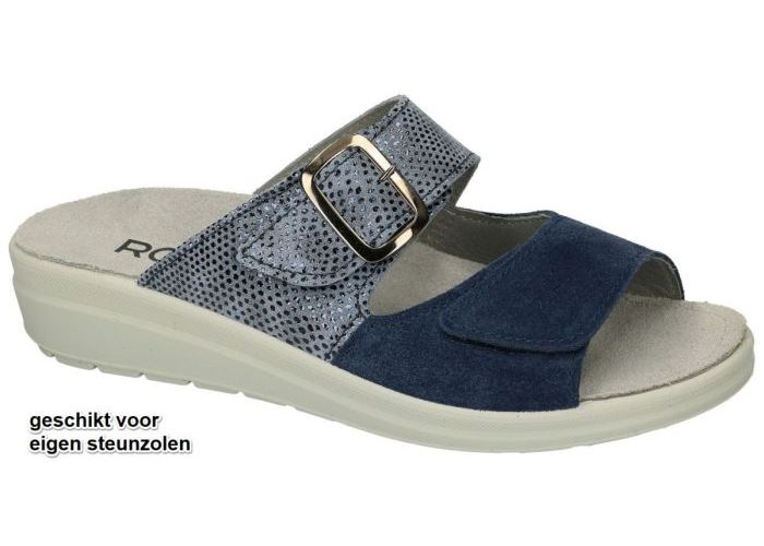 Rohde 5727  RIVELLA slippers & muiltjes blauw donker