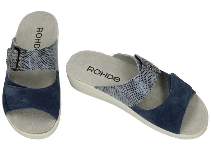 Rohde 5727  RIVELLA slippers & muiltjes blauw donker