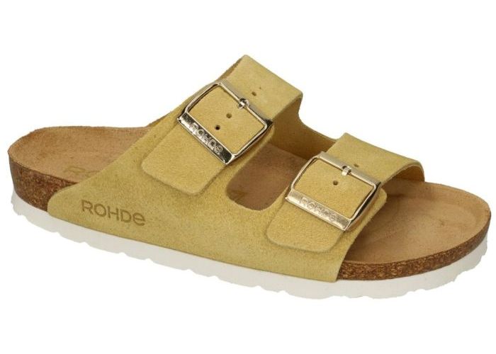 Rohde 5590 ALBA slippers & muiltjes geel mosterd