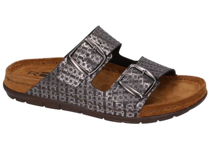 Rohde 5862-90 RODIGO-D slippers & muiltjes grijs  donker