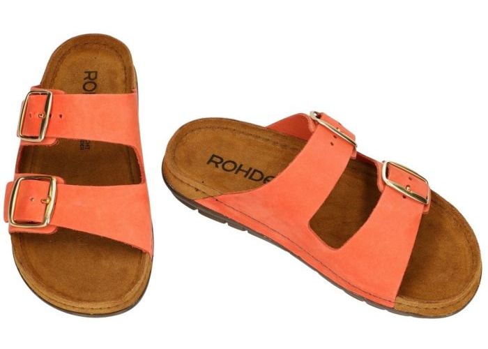 Rohde 5865 Rodigo-D slippers & muiltjes koraalrood