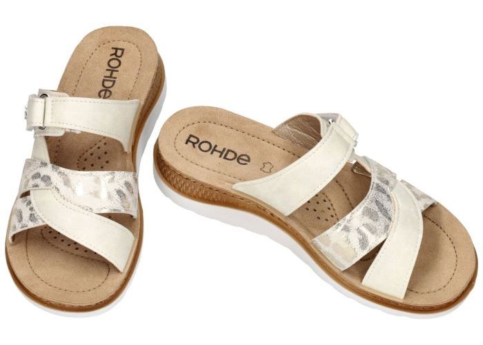 Rohde 1317 BAVIERA slippers & muiltjes off-white/ecru/parel