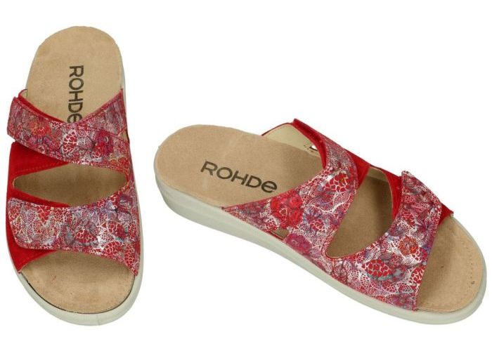 Rohde 5735-41 RIVELLA slippers & muiltjes rood