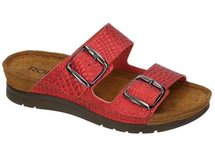 Rohde 6152 CATTOLICA slippers & muiltjes rood donker