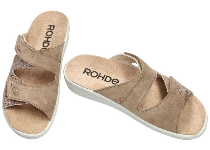 Rohde 5729  RIVELLA slippers & muiltjes taupe