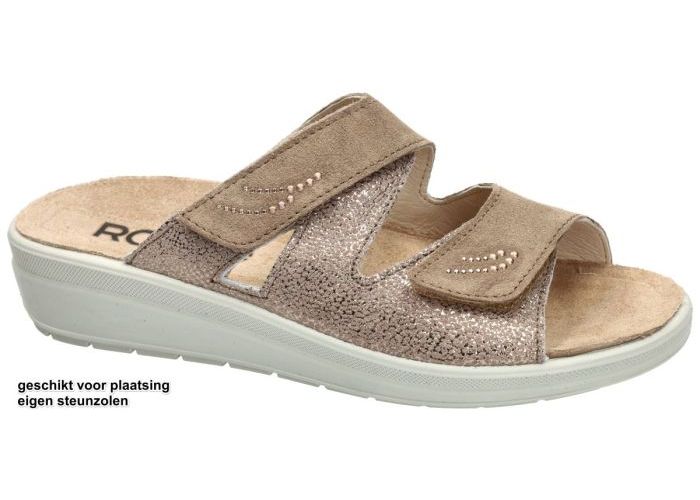 Rohde 5729  RIVELLA slippers & muiltjes taupe