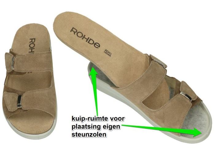 Rohde 5732 RIVELLA slippers & muiltjes taupe