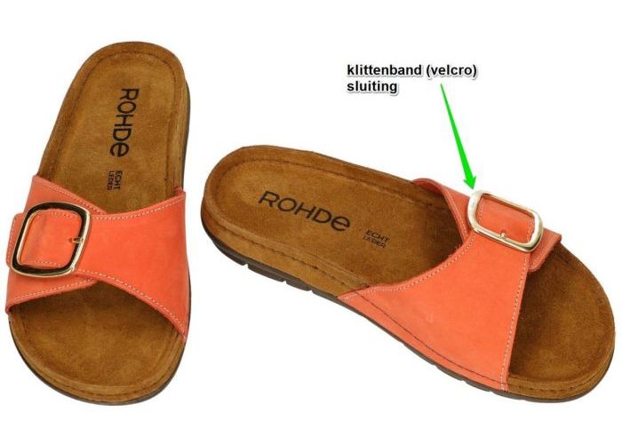 Rohde 5875 RODIGO-D slippers & muiltjes terracotta