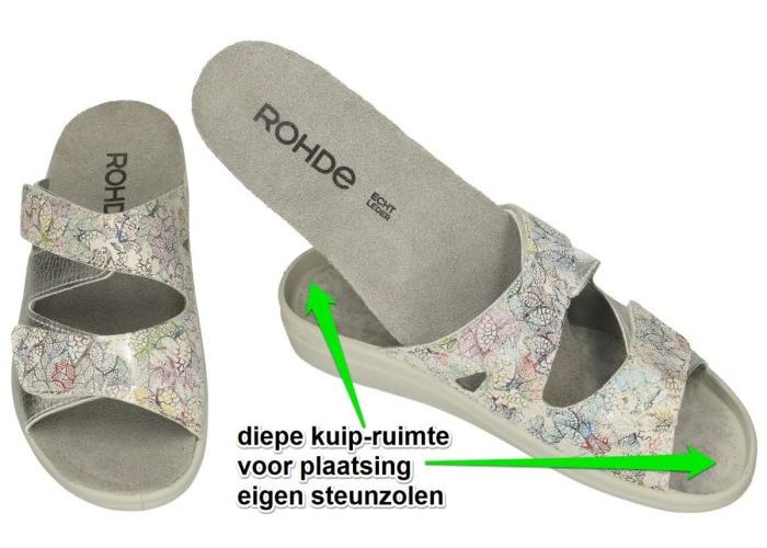 Rohde 5735-89 RIVELLA slippers & muiltjes zilver
