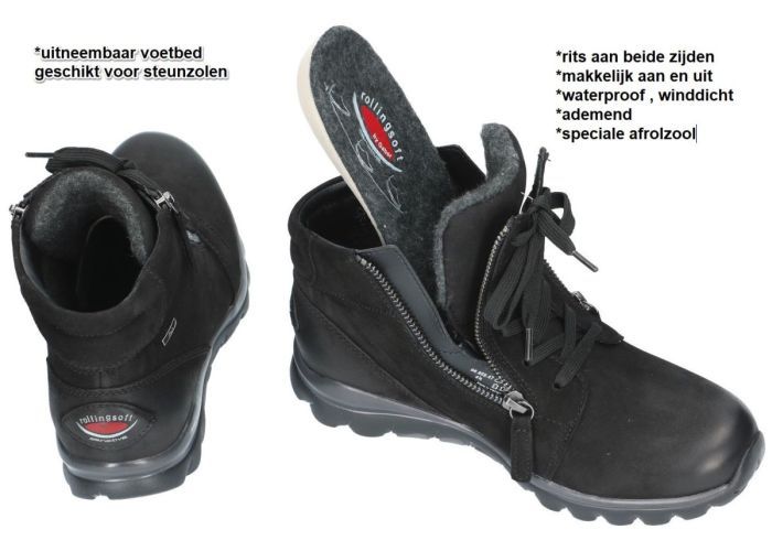 Rollingsoft 96.959.47 bottines zwart