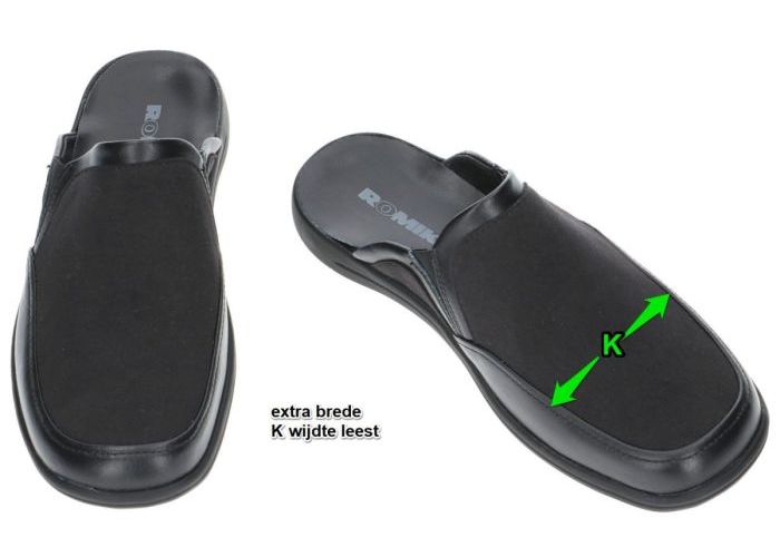 Romika 10304 ROYAL 04 pantoffels & slippers zwart