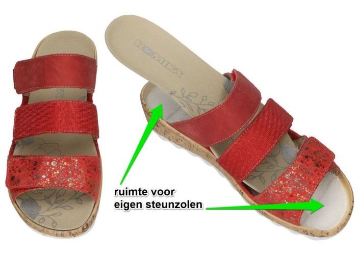 Romika 32217 GINA 17 slippers & muiltjes rood