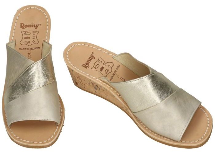 Ronny 9055 (5F) slippers & muiltjes goud