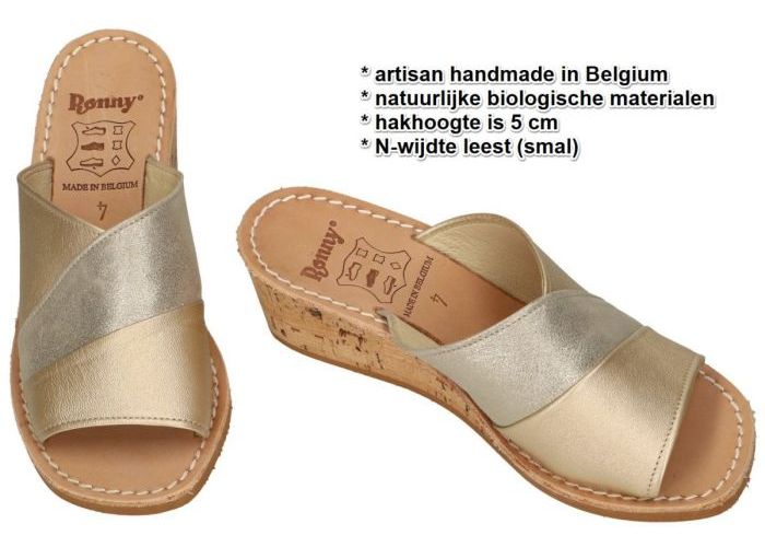 Ronny 9055 - N slippers & muiltjes goud