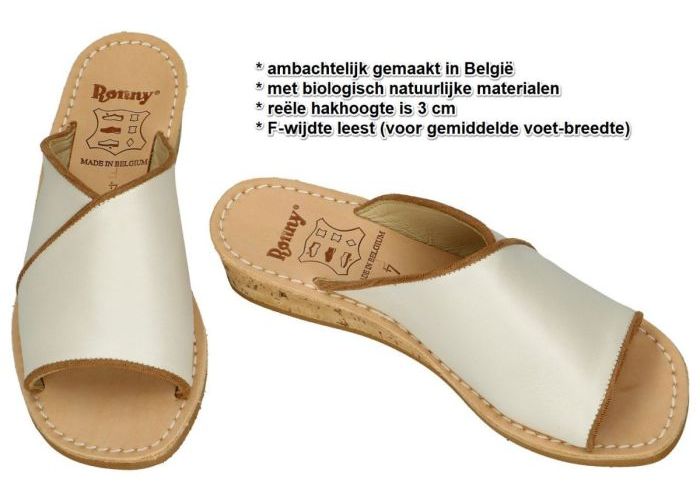 Ronny 9063 3cm F slippers & muiltjes off-white/ecru/parel