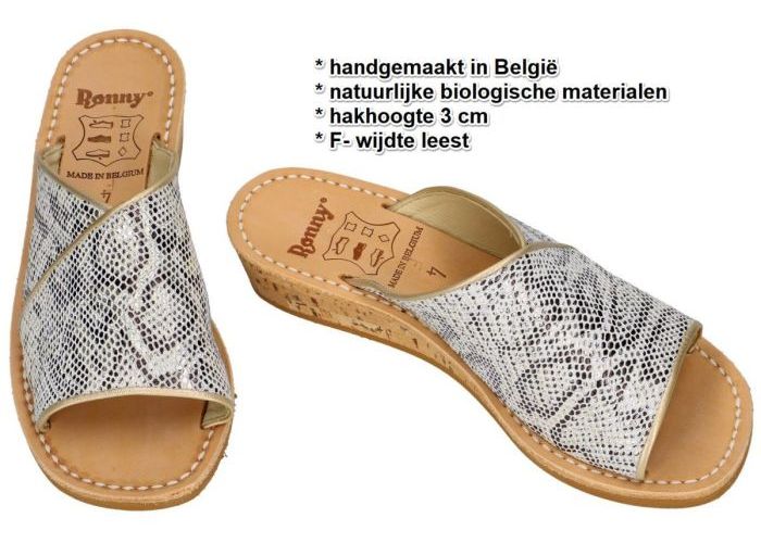 Ronny 9063-F slippers & muiltjes off-white/ecru/parel