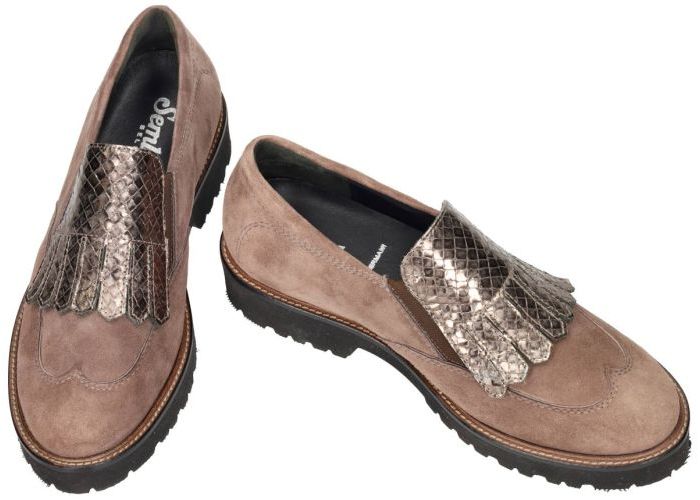 Semler E8183 Elena-G+  ballerina's & mocassins taupe