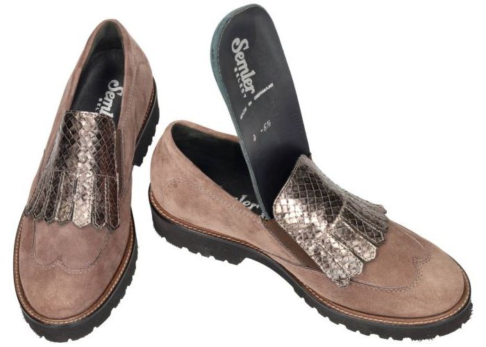 Semler E8183 Elena-G+  ballerina's & mocassins taupe