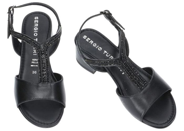Sergio Turri R-181728 sandalen zwart