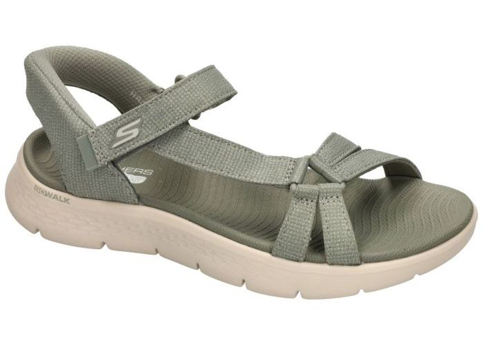 Damesschoenen Skechers SANDALEN 141481 Go Walk Flex Sandal-Illuminate Groen Olijf