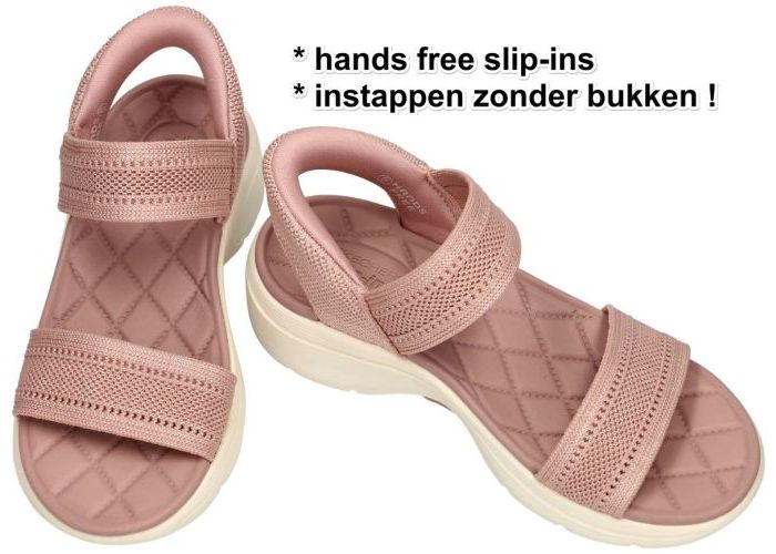 Skechers 140844 Go Walk Arch Fit 2.0 Sandal-Kennedy sandalen roze donker