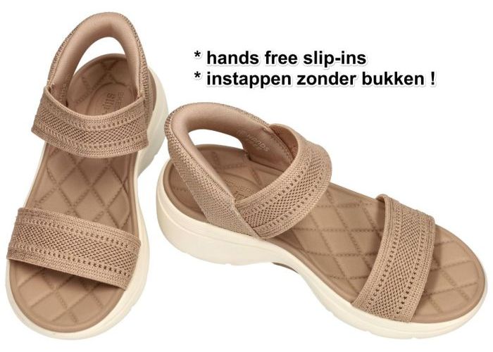 Skechers 140844 Go Walk Arch Fit 2.0 Sandal-Kennedy sandalen taupe