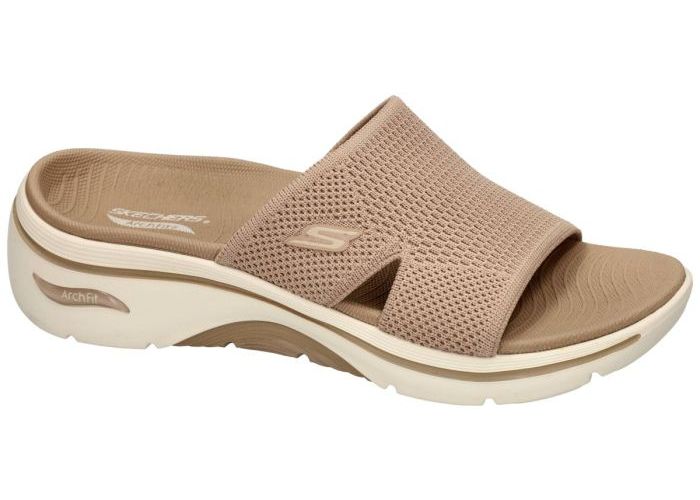 Skechers 140865 Go Walk Arch Fit 2.0 Sandal-Dakota slippers & muiltjes beige donker