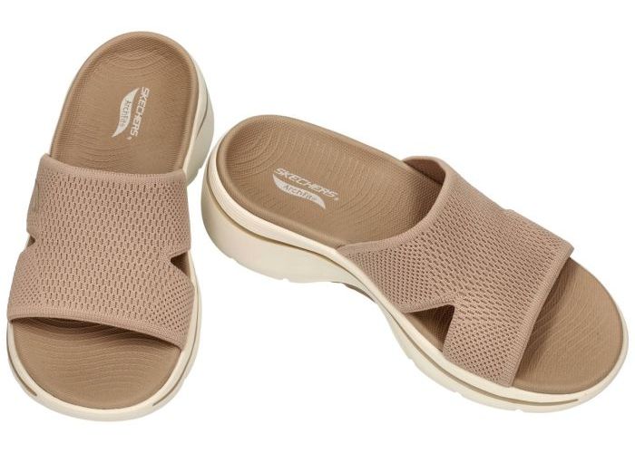 Skechers 140865 Go Walk Arch Fit 2.0 Sandal-Dakota slippers & muiltjes beige donker