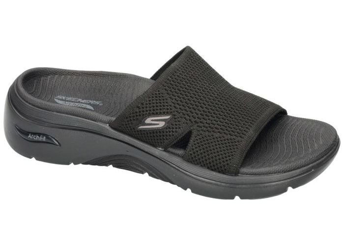 Damesschoenen Skechers SLIPPERS & MUILTJES 140865 Go Walk Arch Fit 2.0 Sandal-Dakota Zwart