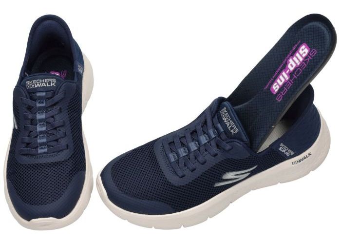 Skechers 124836 GO WALK FLEX - grand entry sneakers  blauw donker