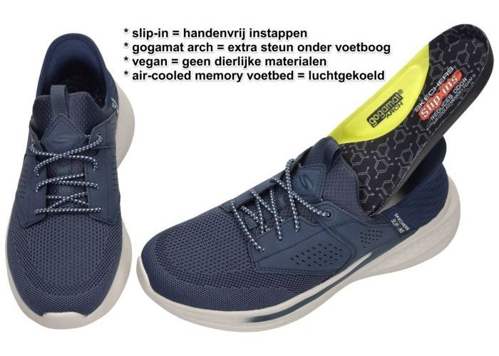 Skechers 210889 SLADE-CASTER  sneakers blauw donker
