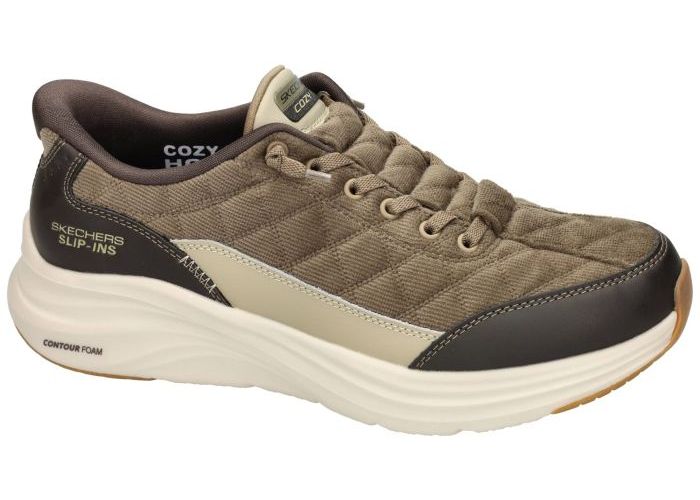 Skechers 232618 CONTOUR FOAM-CORDELUX sneakers groen olijf