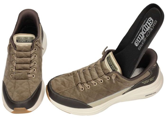 Skechers 232618 CONTOUR FOAM-CORDELUX sneakers groen olijf