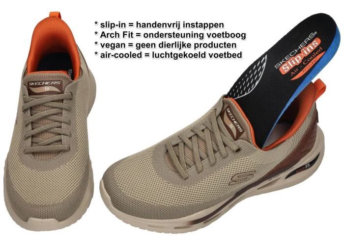 Skechers 210994 Arch Fit ORVAN-KINCADE sneakers taupe