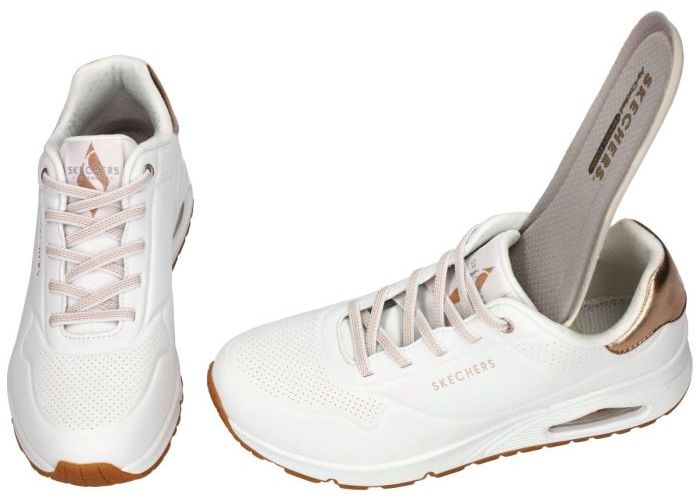 Skechers 155196 UNO-SHIMMER AWAY sneakers  wit