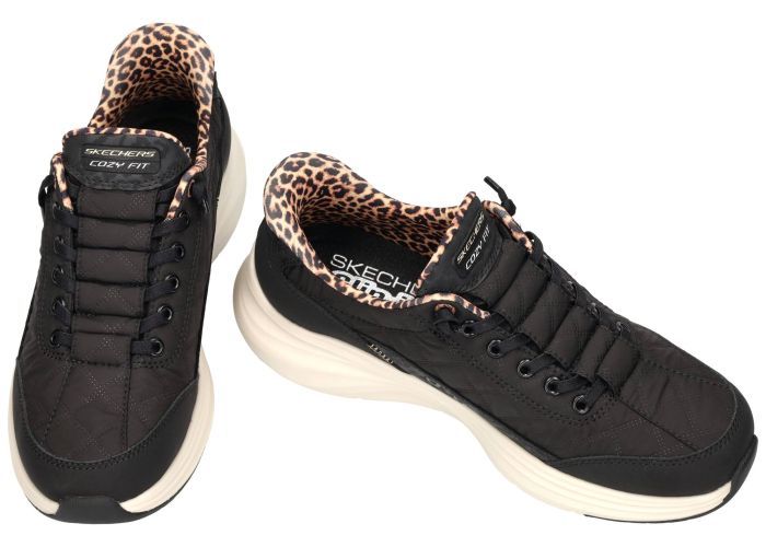 Skechers 150419 Contour Foam-Leopard Dream sneakers  zwart