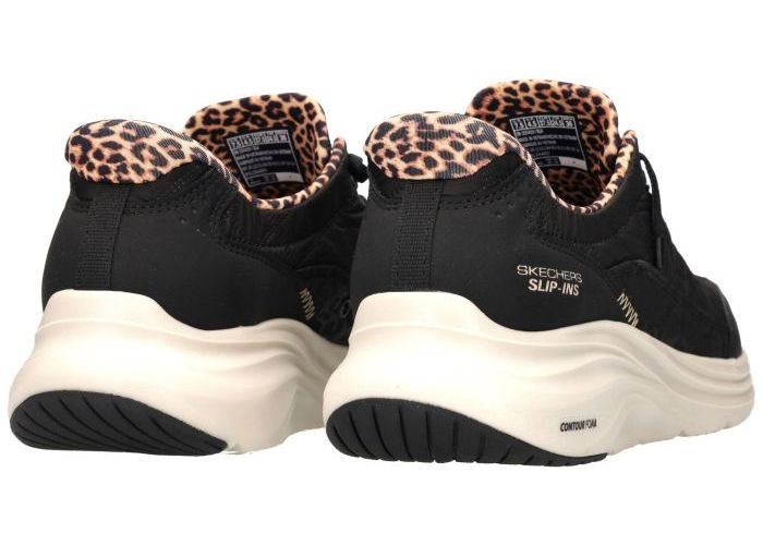 Skechers 150419 Contour Foam-Leopard Dream sneakers  zwart