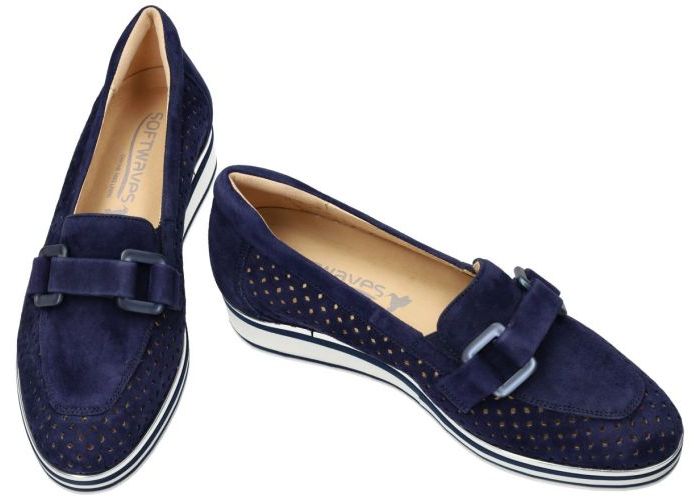 Softwaves VENTURA style 7.63.51 ballerina's & mocassins blauw donker