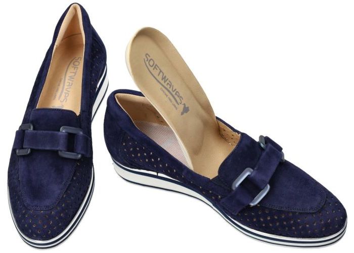 Softwaves VENTURA style 7.63.51 ballerina's & mocassins blauw donker