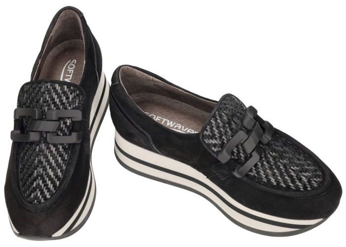 Softwaves CELINE 7.78.111 ballerina's & mocassins zwart